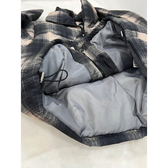 NWT Boundless North Size S Plaid Puffer Jacket Brown MSRP $128 - Picture 9 of 14